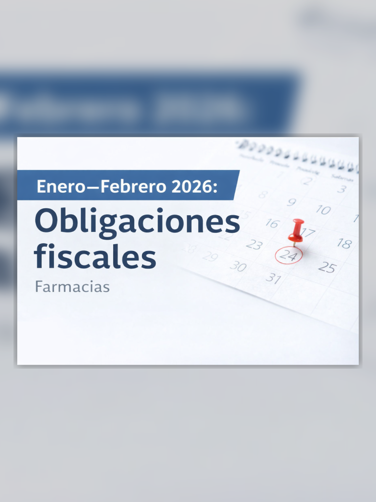 Obligaciones fiscales de enero y febrero 2026 en farmacias