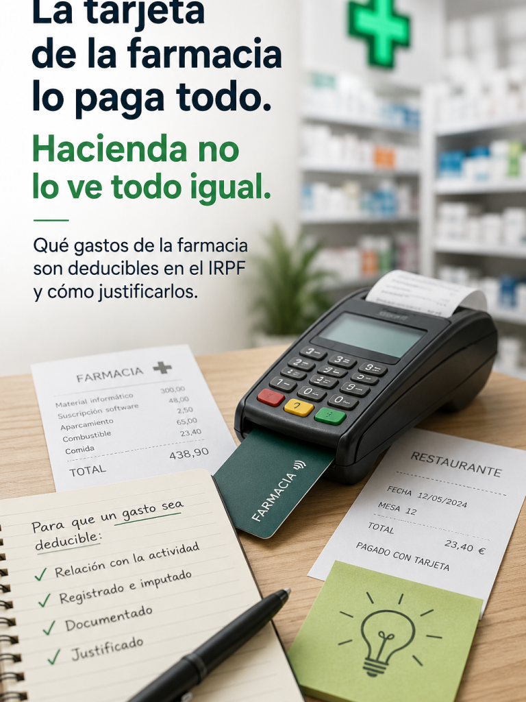 Gastos deducibles en una farmacia y su tratamiento fiscal en el IRPF